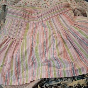 J. Crew Pastel Striped A-Line Skirt